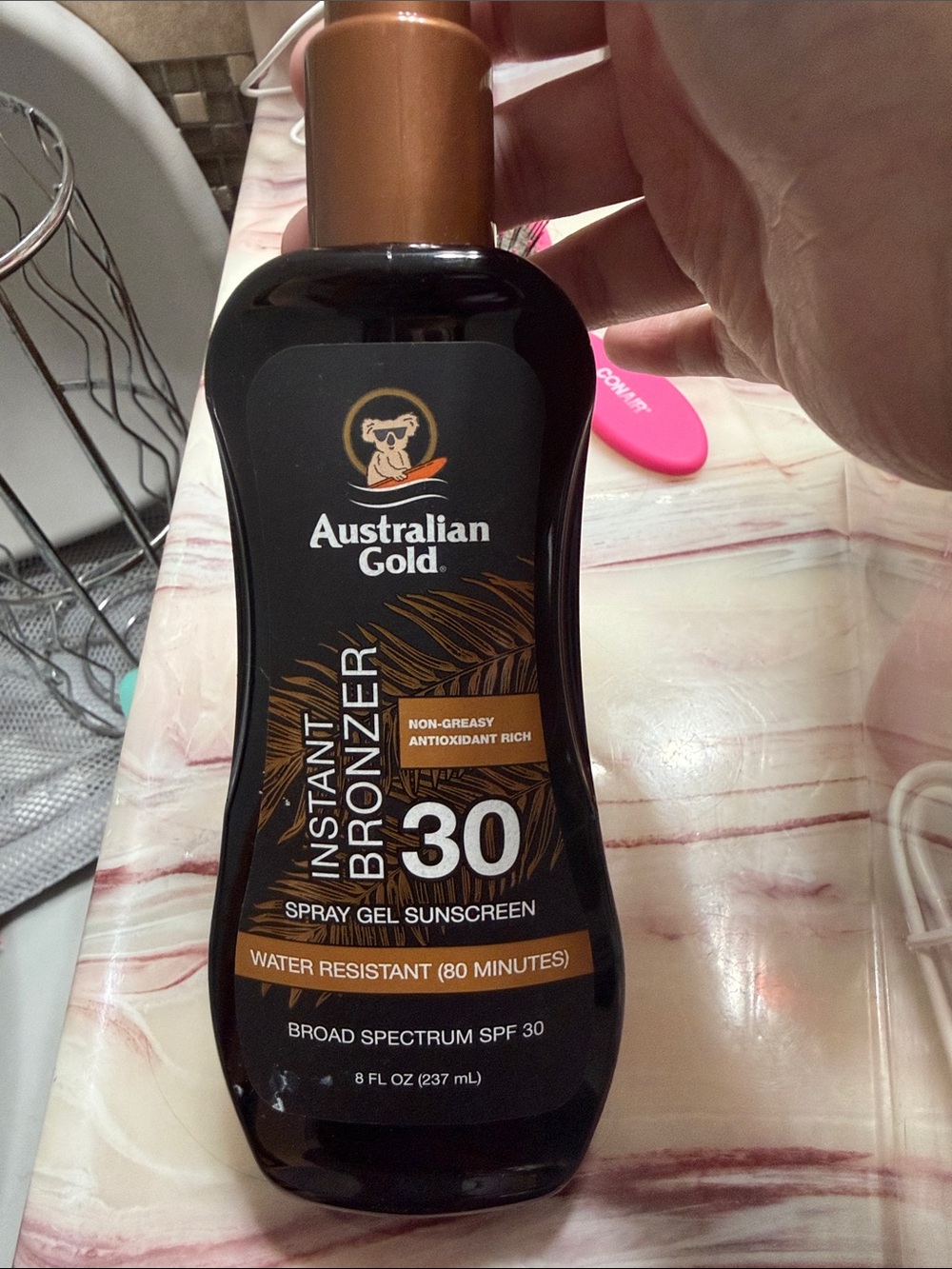 Australian Gold Instant Bronzer SPF 30 - Black & Bronze Bottle: never used.